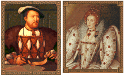 Heinrich VIII, Elizabeth I.