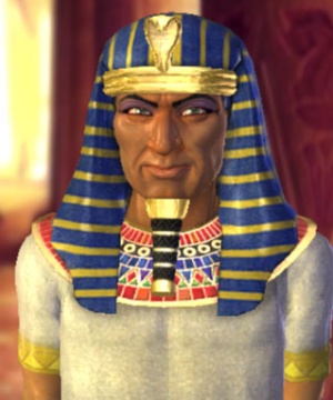 Ramses II. im 3D-Diplomatiebildschirm