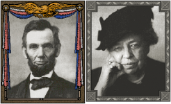 Abraham Lincoln un Eleanor Roosevelt