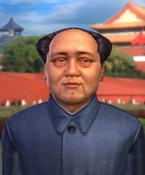 Mao Tse-tung im 3D-Diplomatiebildschirm