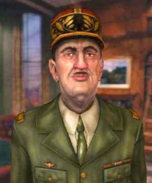 De Gaulle im 3D-Diplomatiebildschirm