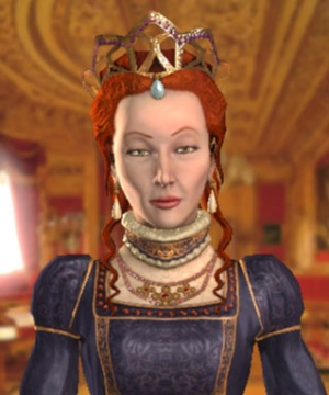 Elizabeth im 3D-Diplomatiebildschirm
